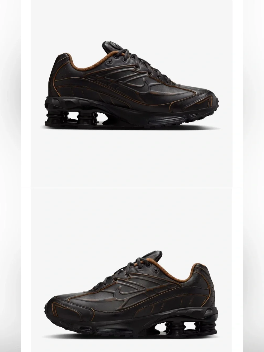Nike Shox Ride 2 Premium Sneakers coated in brown